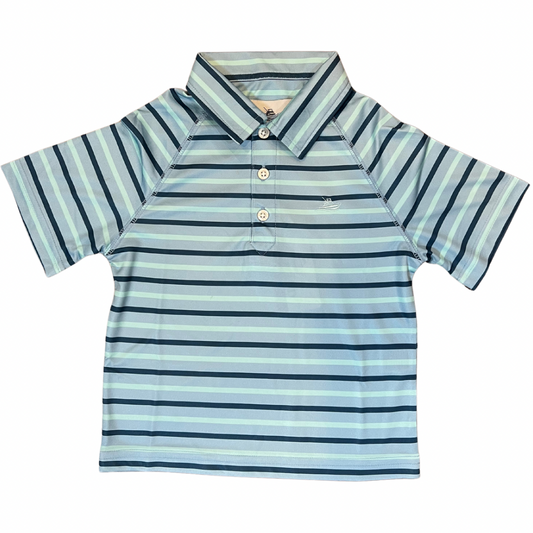 Blue/Mint Hudson Performance Polo