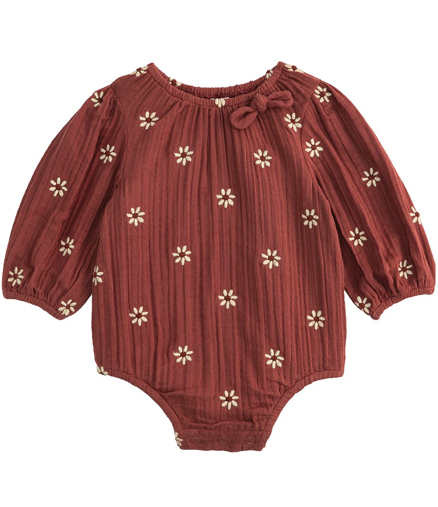 Daisy Embroidered Crinkle Gauze Bubble