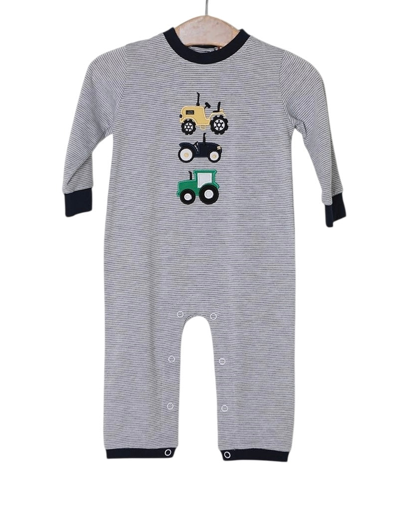 Tractor Trio Appliqué Romper