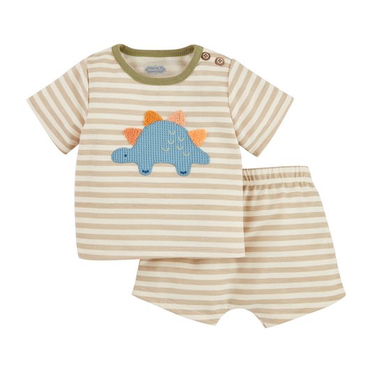 Dino Appliqué Short Set