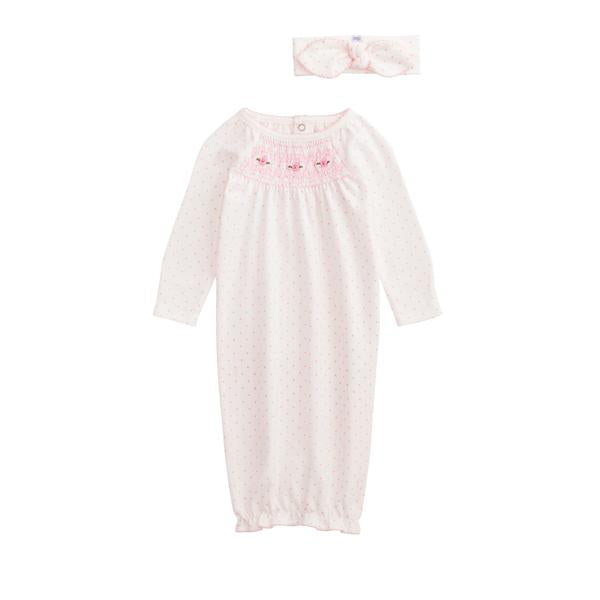Ivory Smock Gown & HB
