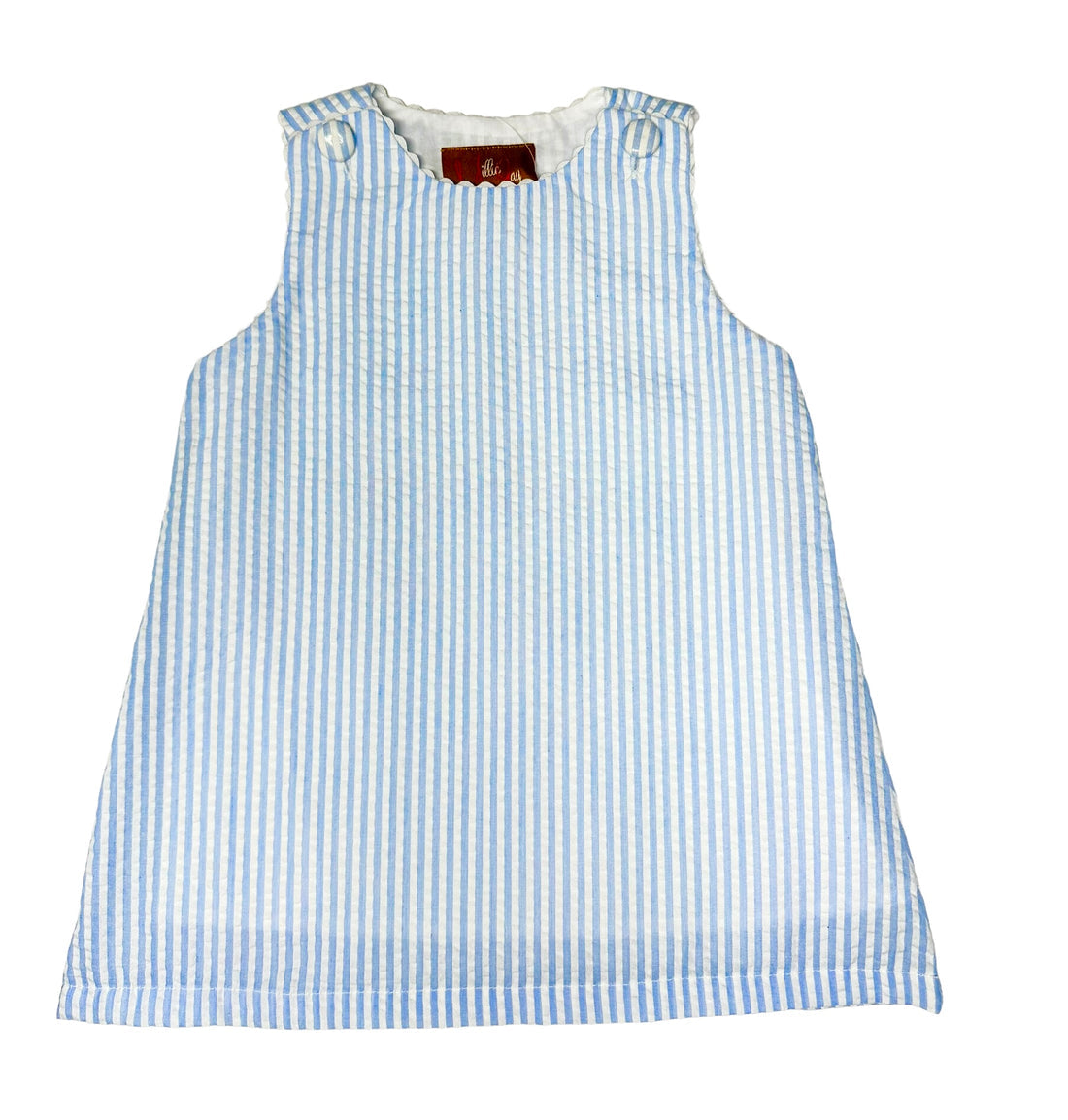 Blue Seersucker Addison Dress