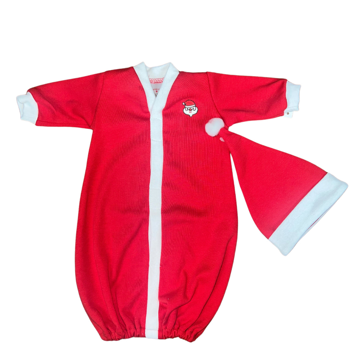 Santa Embroidered Gown and Hat
