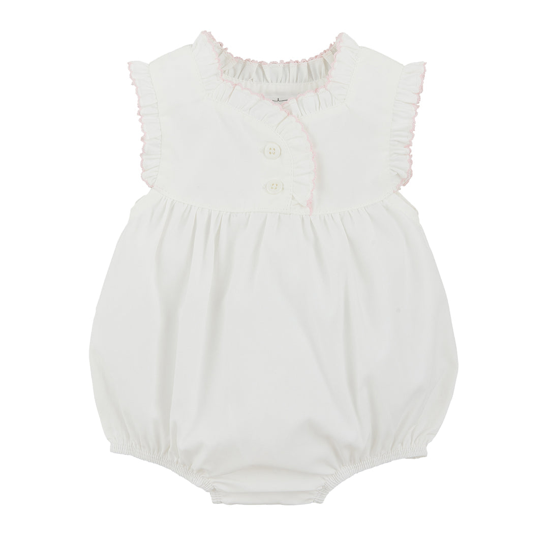 Poplin Sleeveless White Bubble