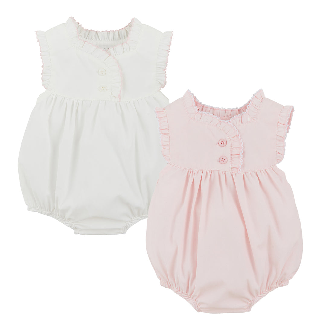 Poplin Sleeveless White Bubble