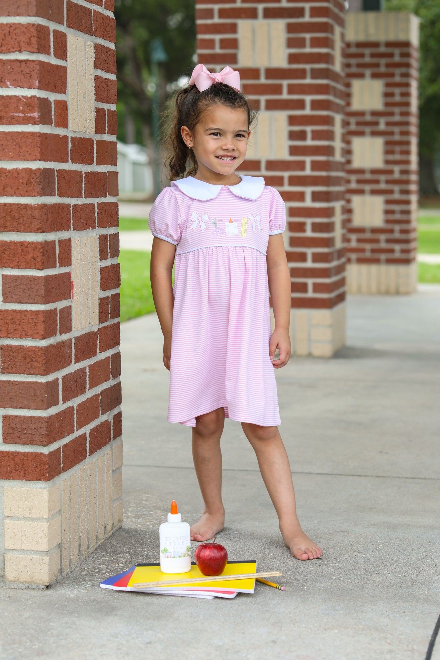 School Supplies Stripe Dress