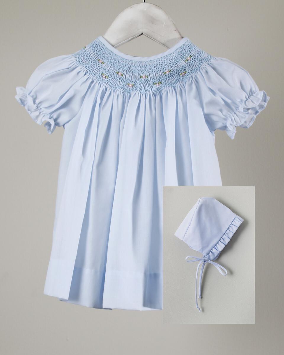 Light Blue Geometric Iris Dress