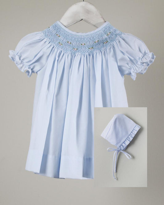 Light Blue Geometric Iris Dress