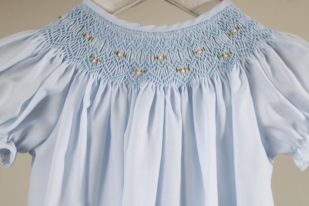 Light Blue Geometric Iris Dress