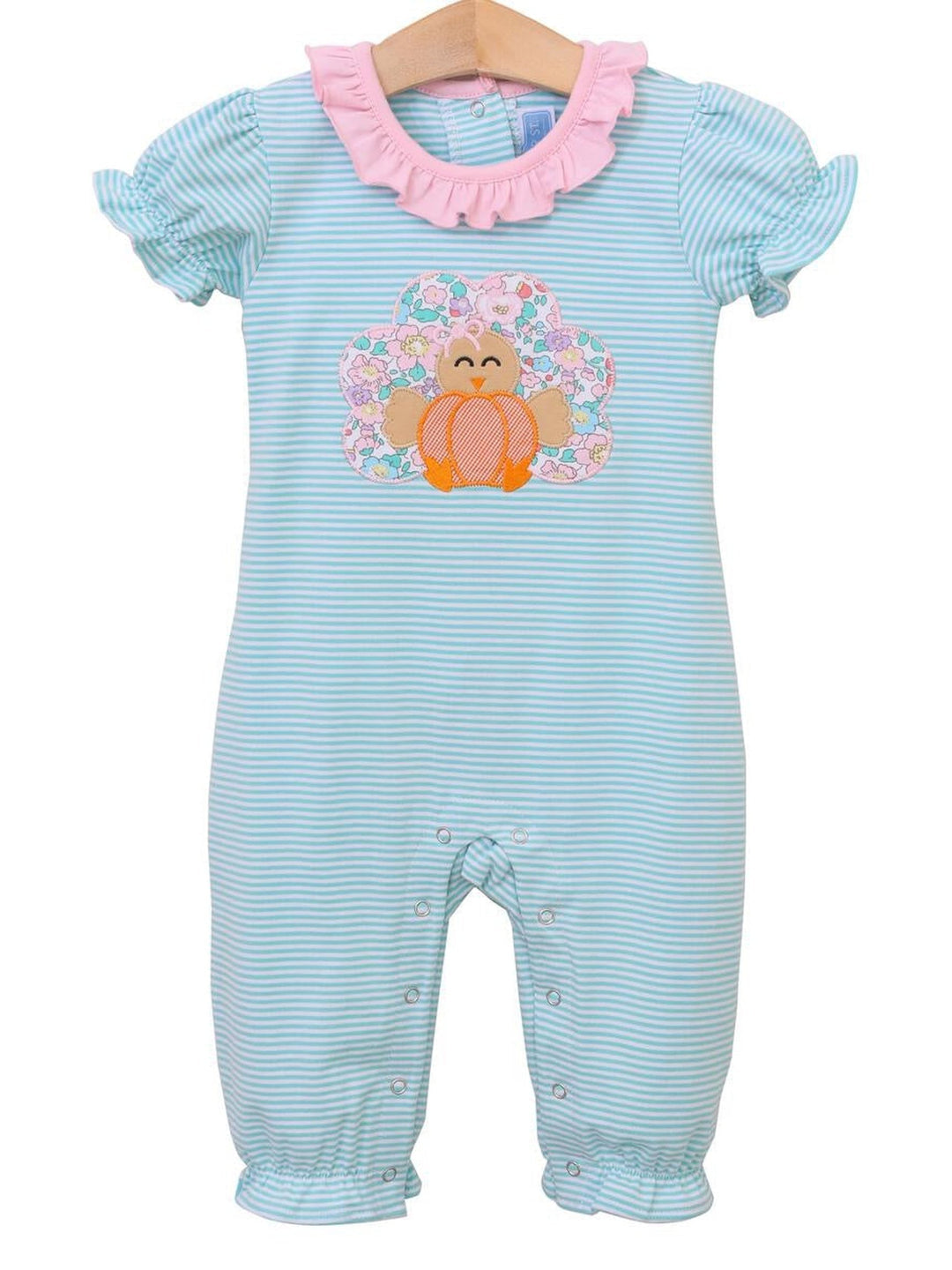 Turkey Floral Ruffle Romper