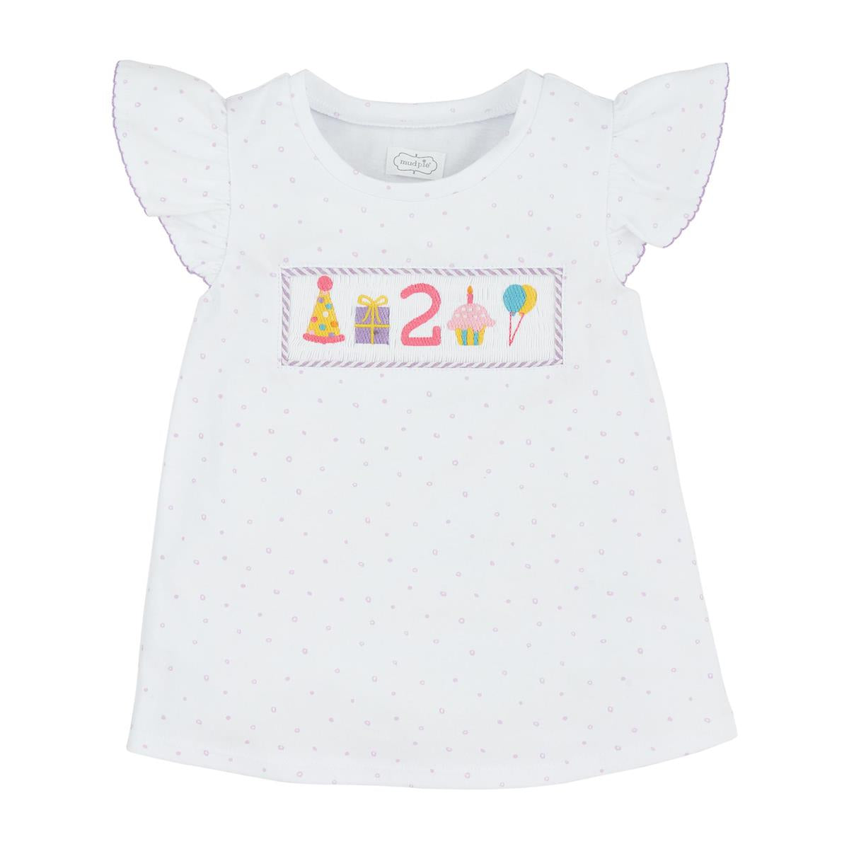 Birthday Girl Smocked 2 Tunic