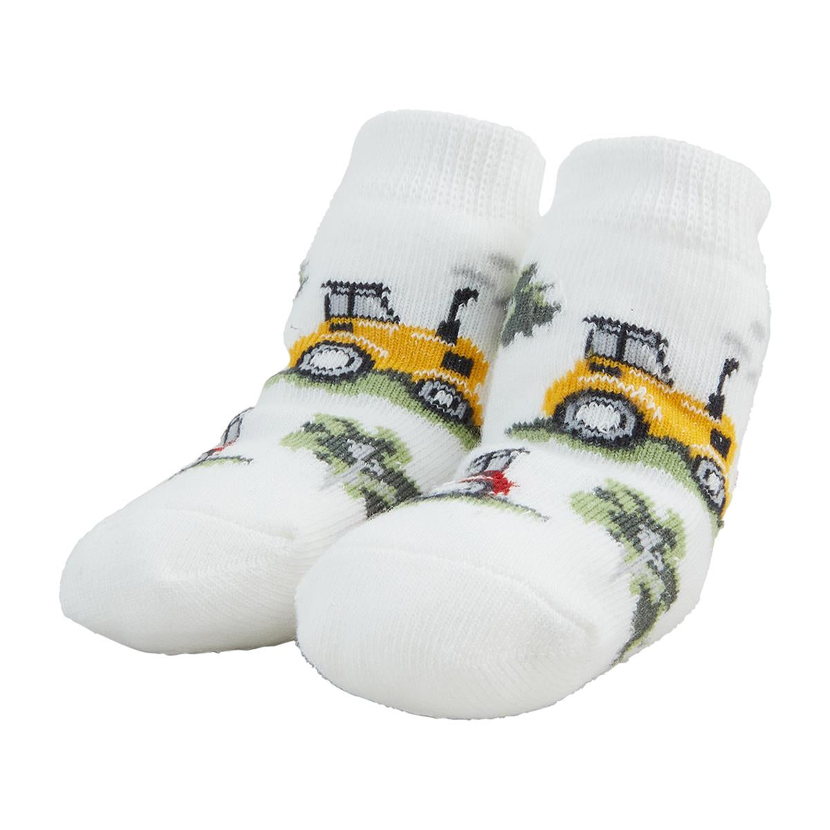 Tractor Rattle Toe Sock Set