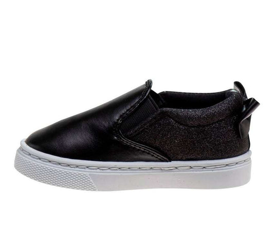 Black Canvas Sparkle Sneaker