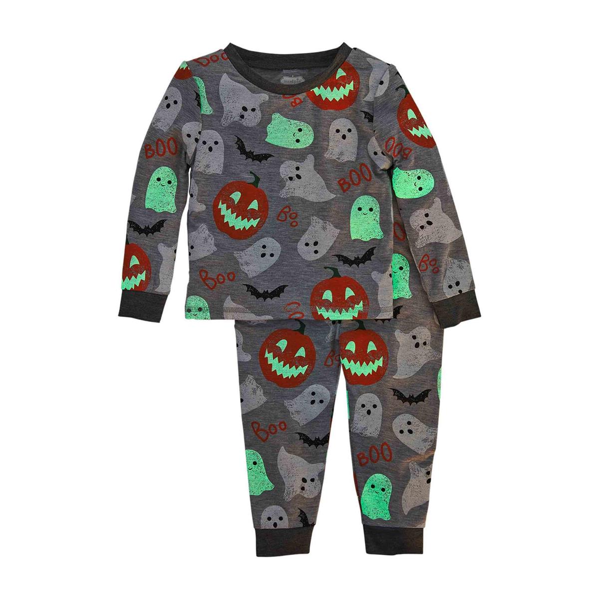 Gray Glow-in-the-dark Pajama Set