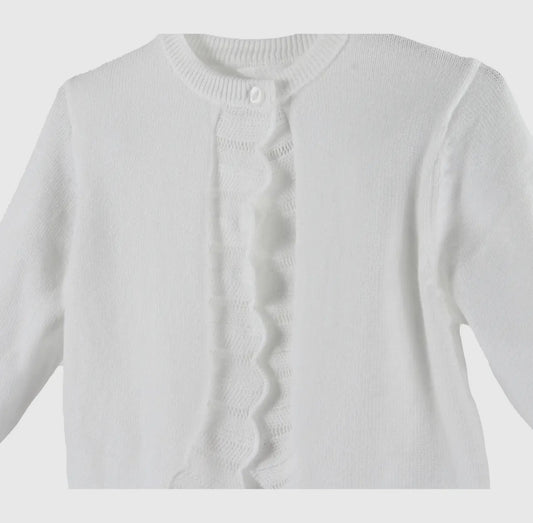 Pointelle Edge Bolero Cardigan