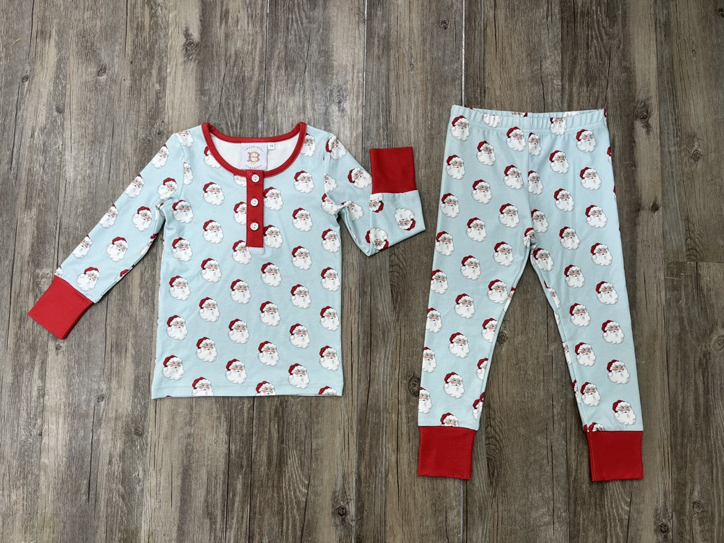 Blue Butterknit PJ Set