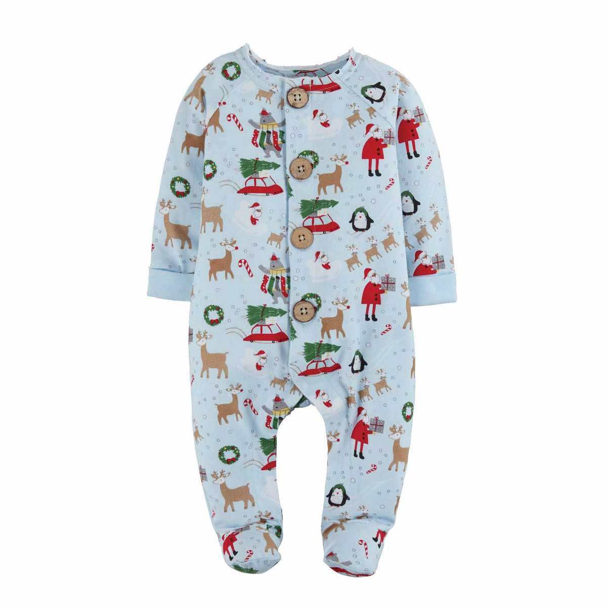 Boy Christmas Print Sleeper