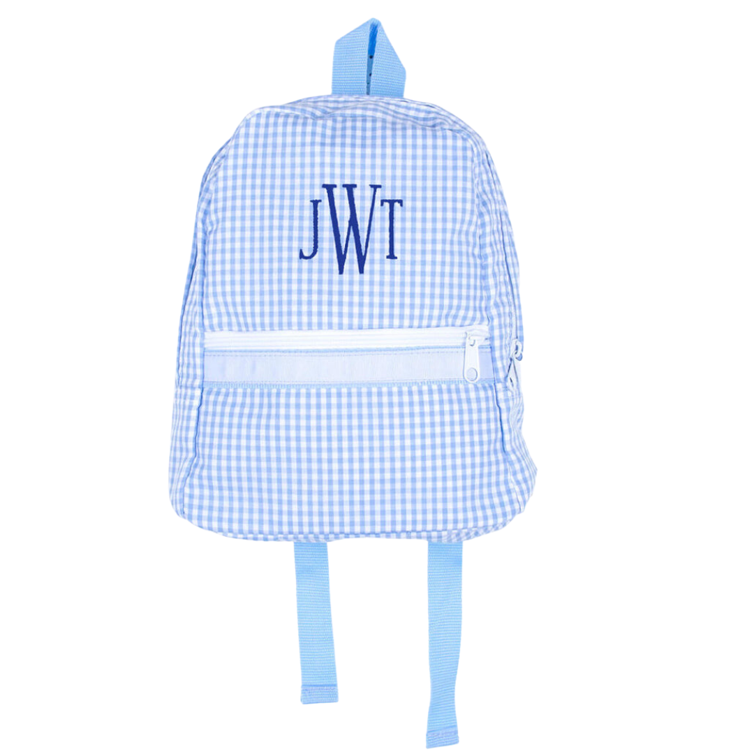 Blue Gingham Backpack
