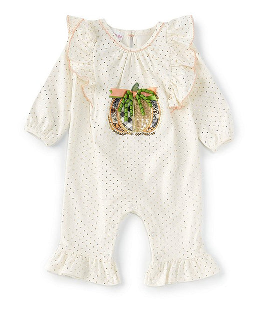 Pumpkin Appliqué Coverall