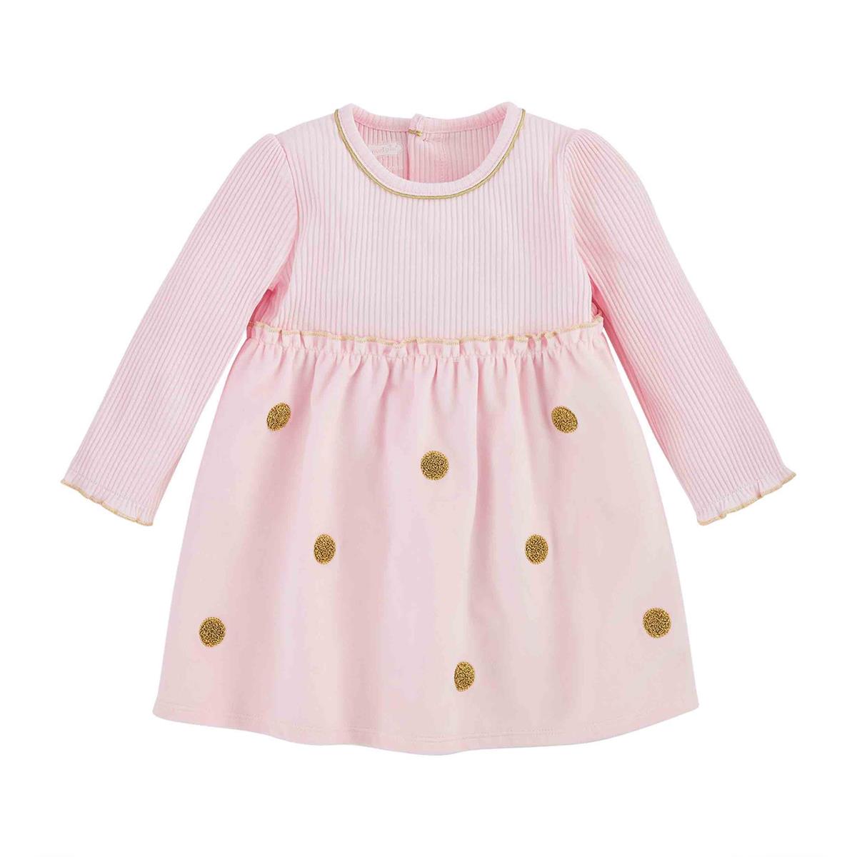 Gold Dot Pink Dress