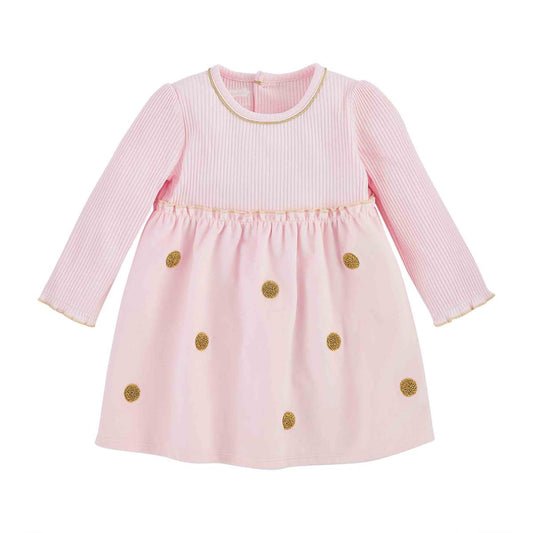 Gold Dot Pink Dress