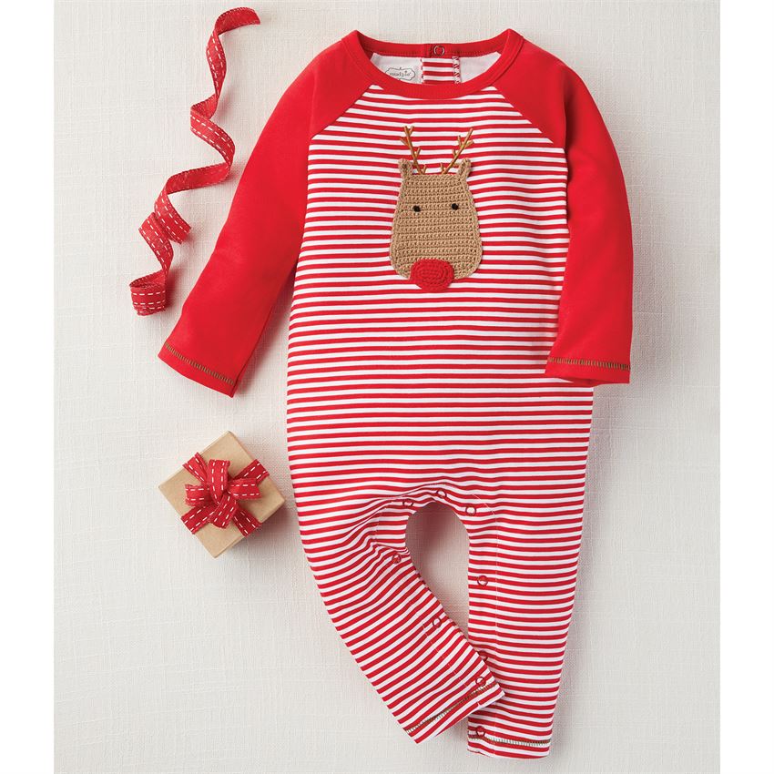 Crochet Reindeer One-Piece