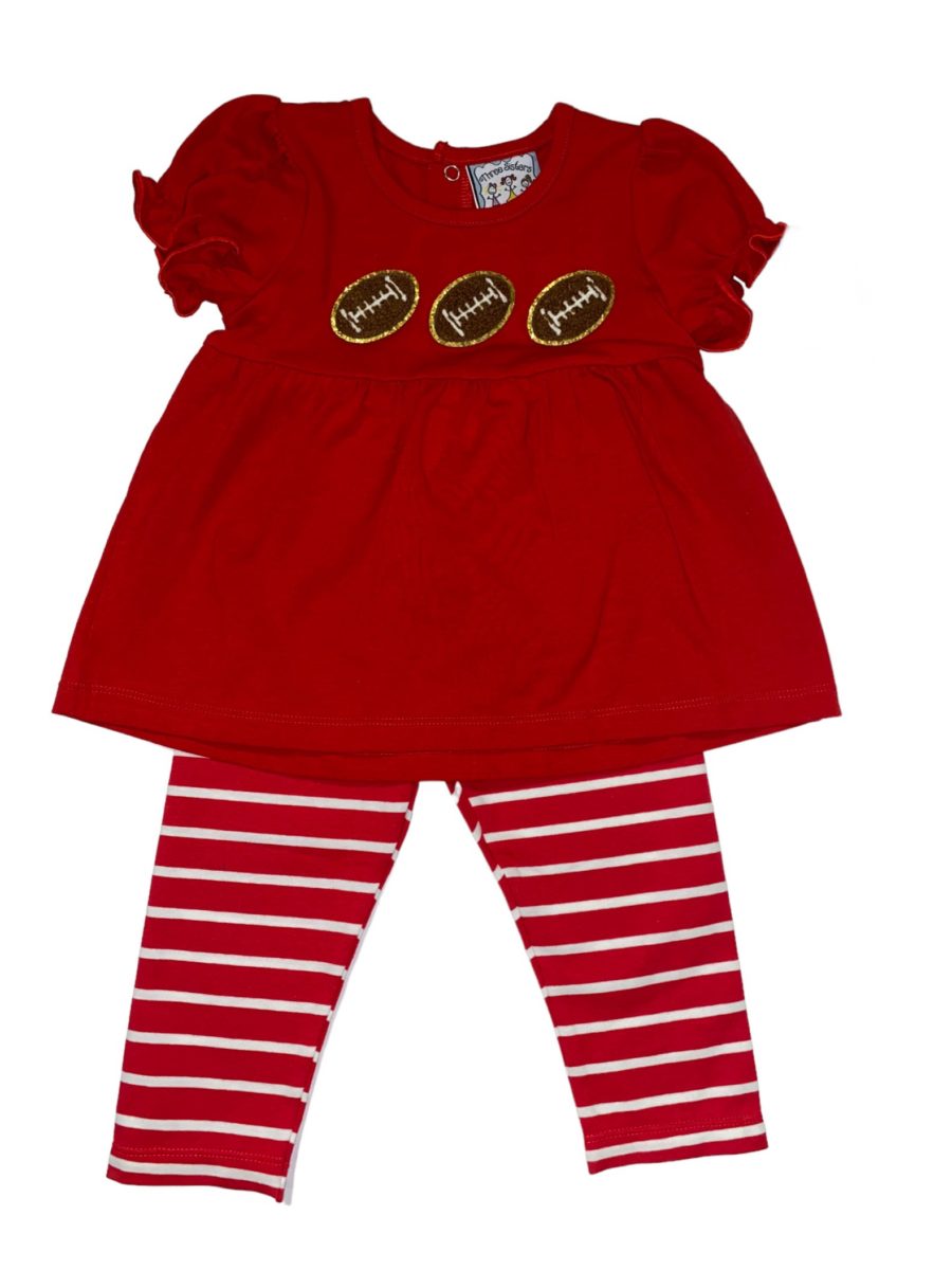 Red Football Legging Set