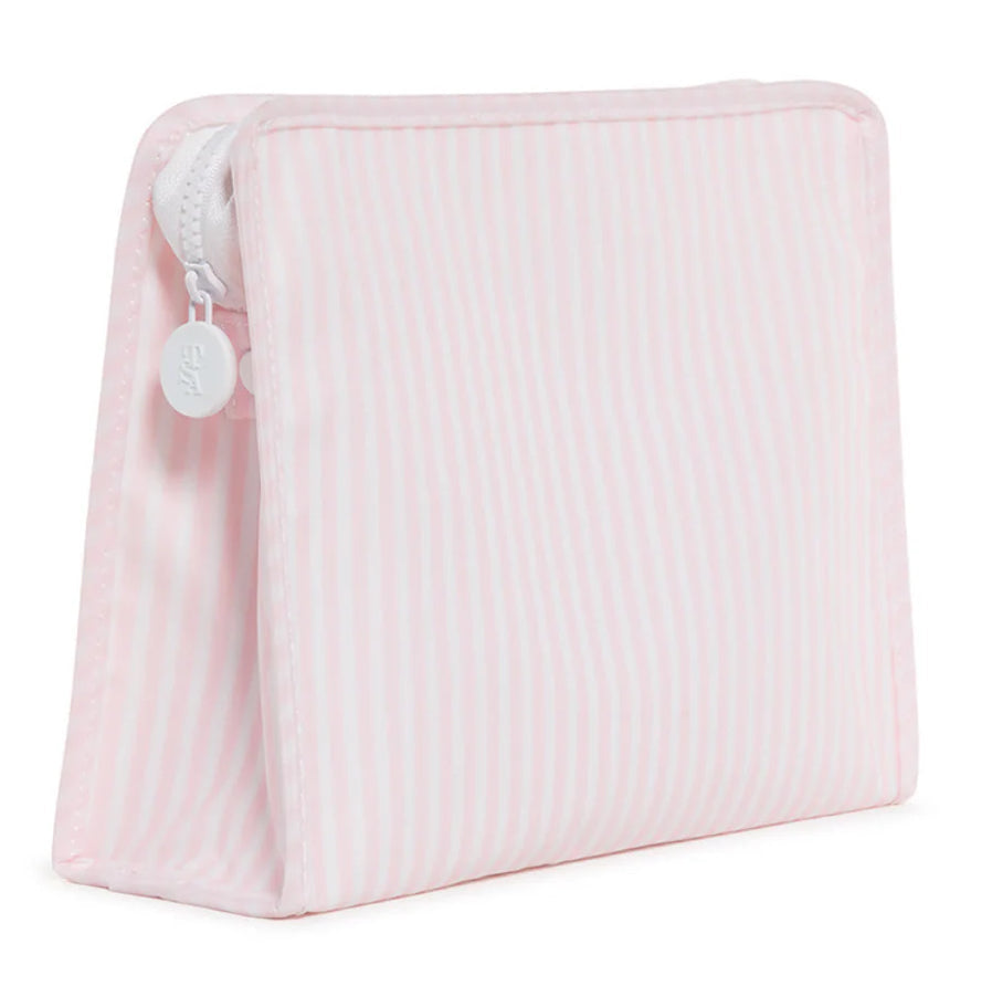 Roadie Large Zip Pouch- Pimlico Stripe Pink by TRVL Design