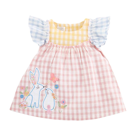 Girl’s Bunny Gingham Dress
