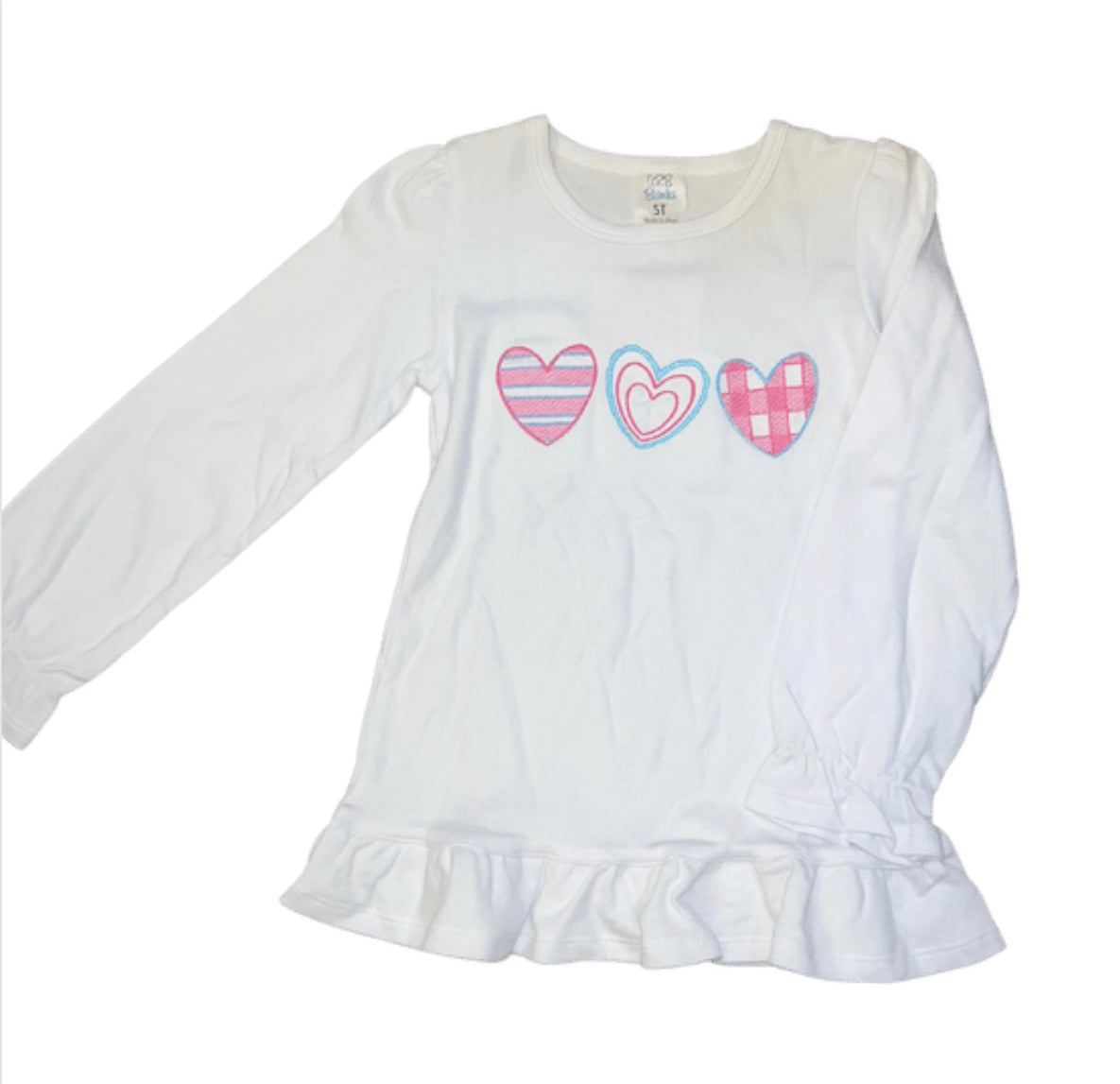 Appliqué Heart Trio Long Sleeve