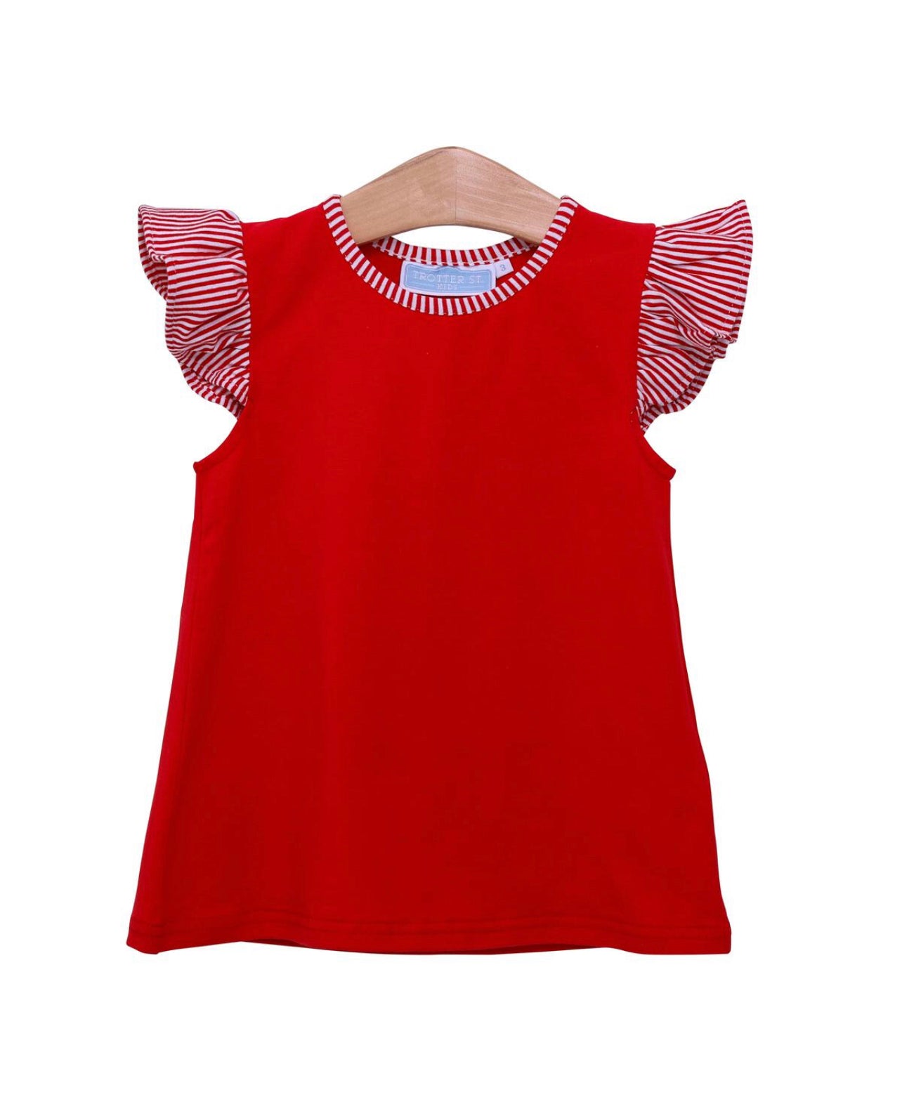 Vivian Red Flutter Top