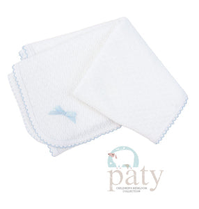 Paty Inc. White w/Blue Blanket