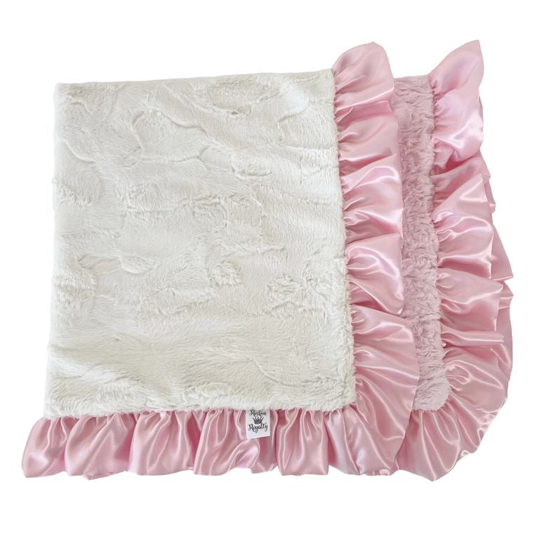 Baby Pink/White Blanket
