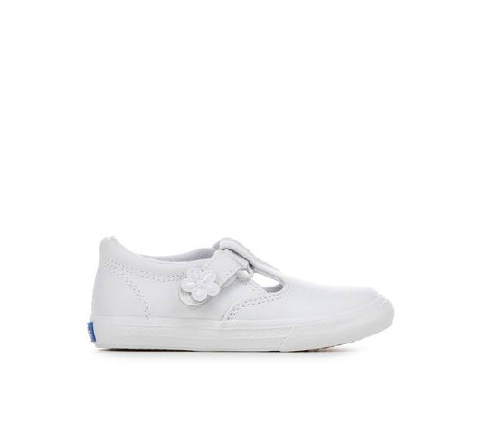 White Leather Daphne Keds