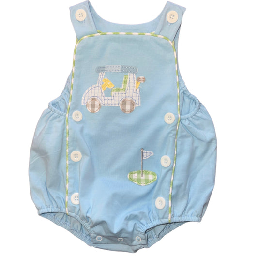 Golf Appliqué Boy Bubble