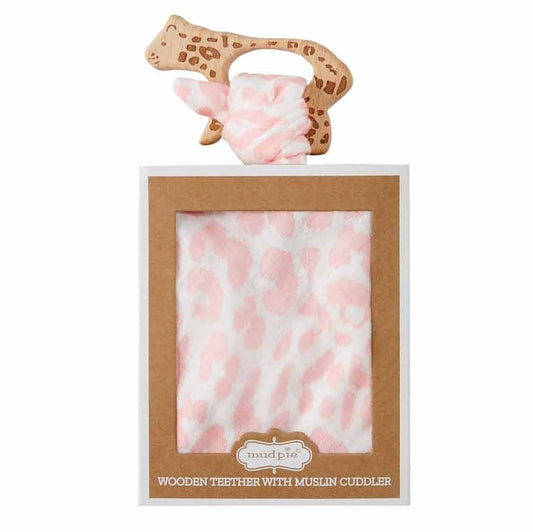 Mudpie Leopard Teether & Cuddler