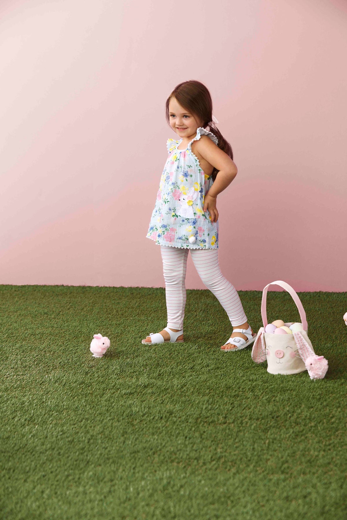 Bunny Floral Tunic & Legging Set