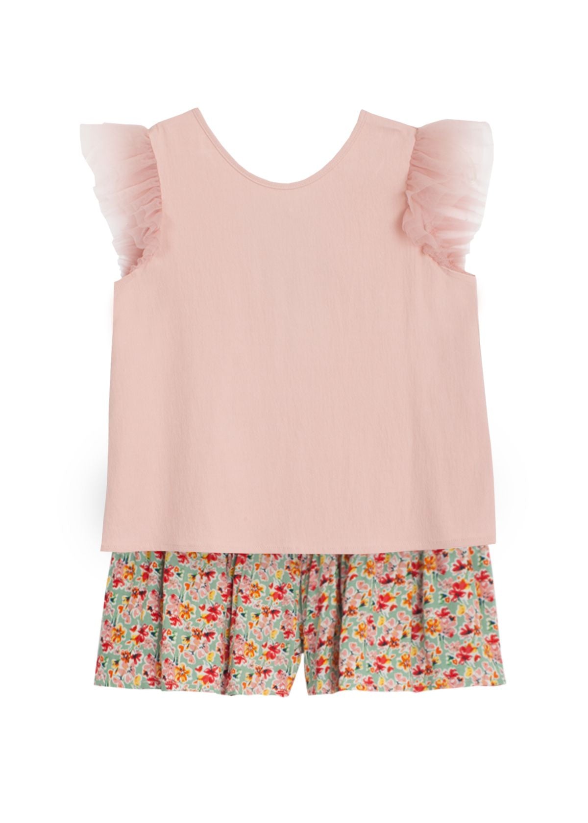 Blooms & Blossoms Rayon Tulle 2 PC Set