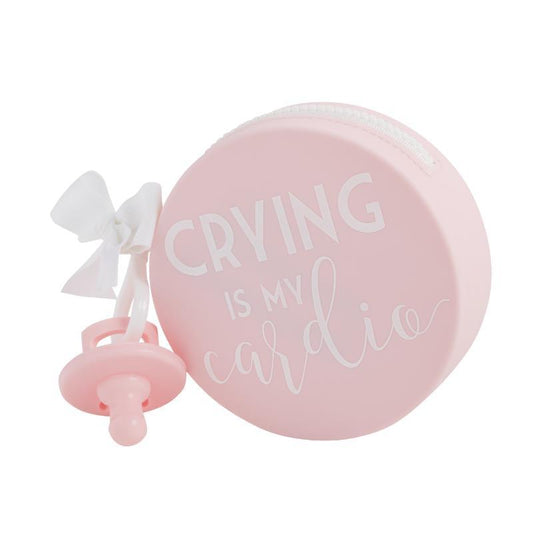 Mudpie Pink Paci Holder Set