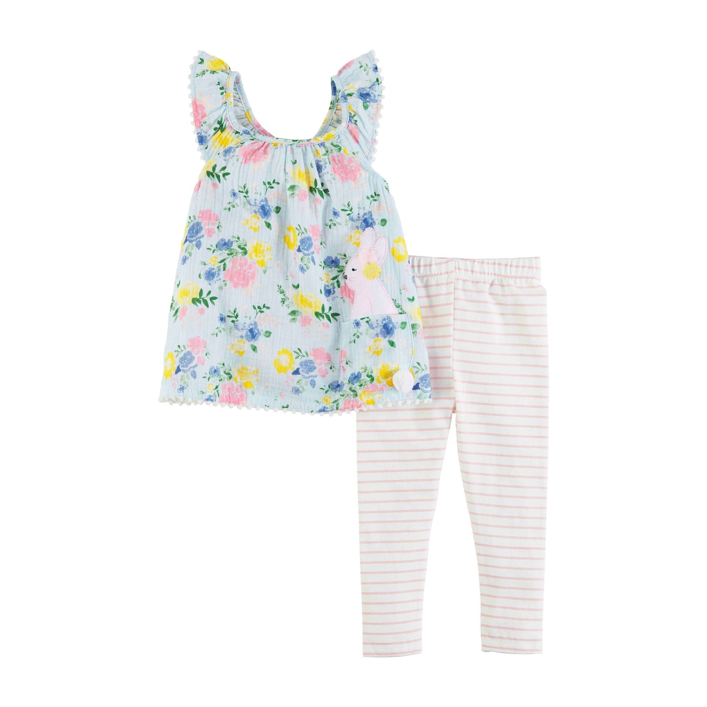 Bunny Floral Tunic & Legging Set