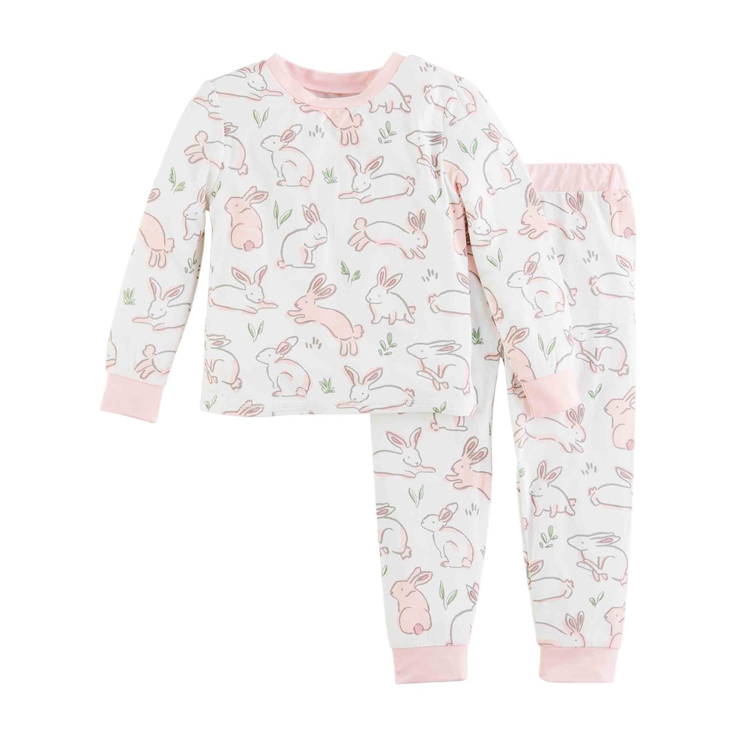 Pink Bunny Pajama Set