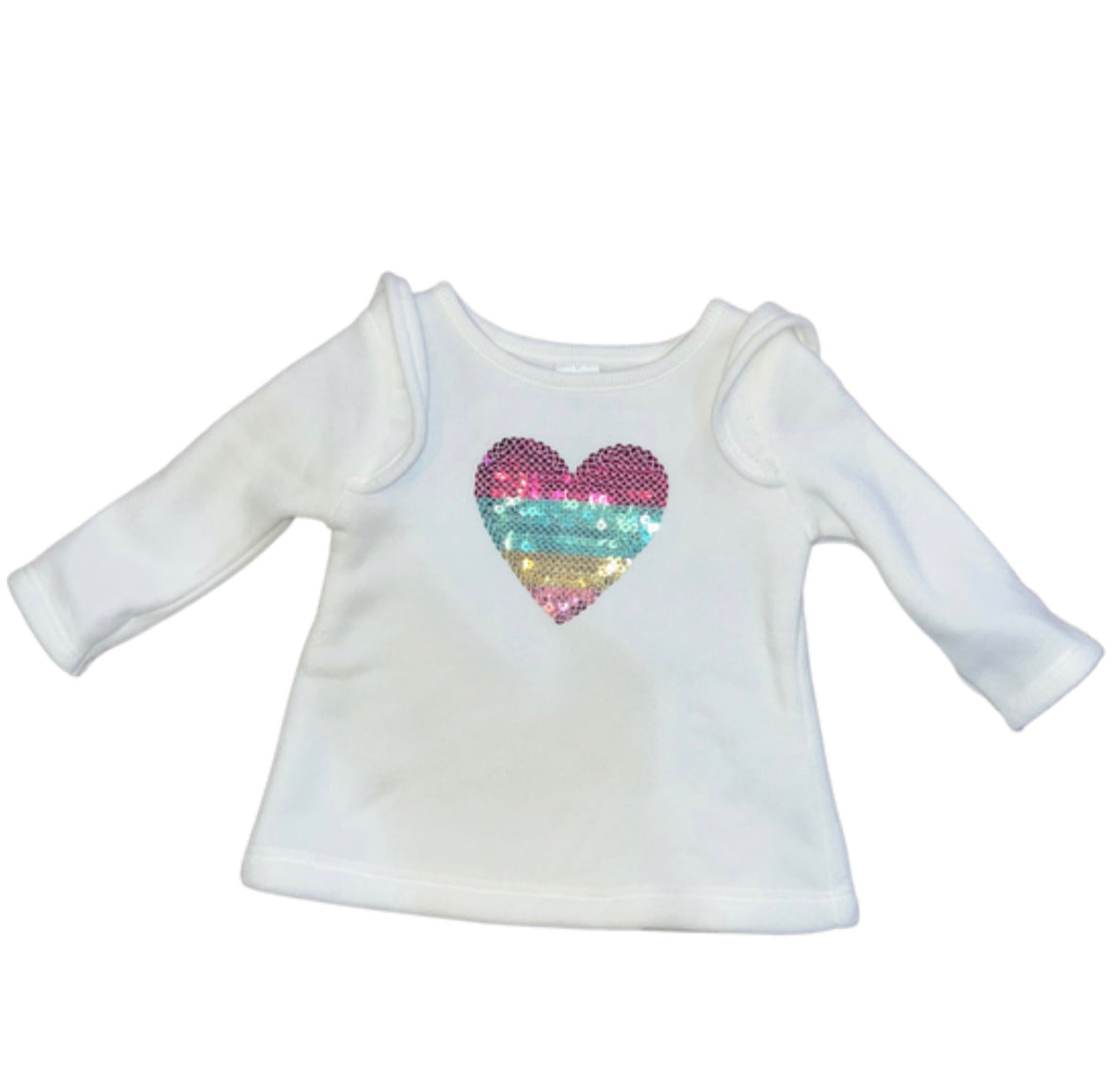 Sequined Heart Sweatshirt