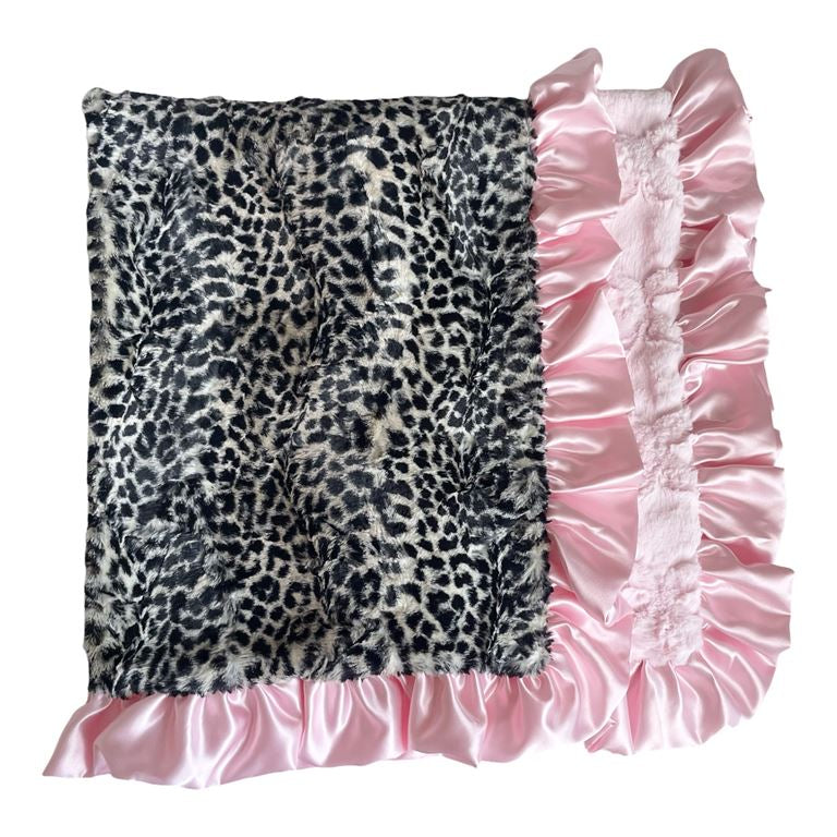 Baby Pink/Cheetah Blanket