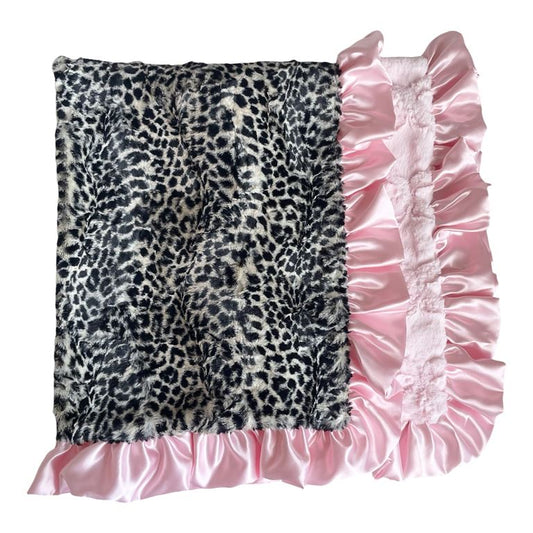 Baby Pink/Cheetah Blanket