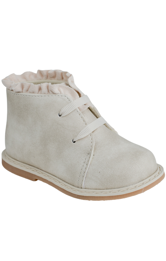 Mila Ivory Shimmer Bootie