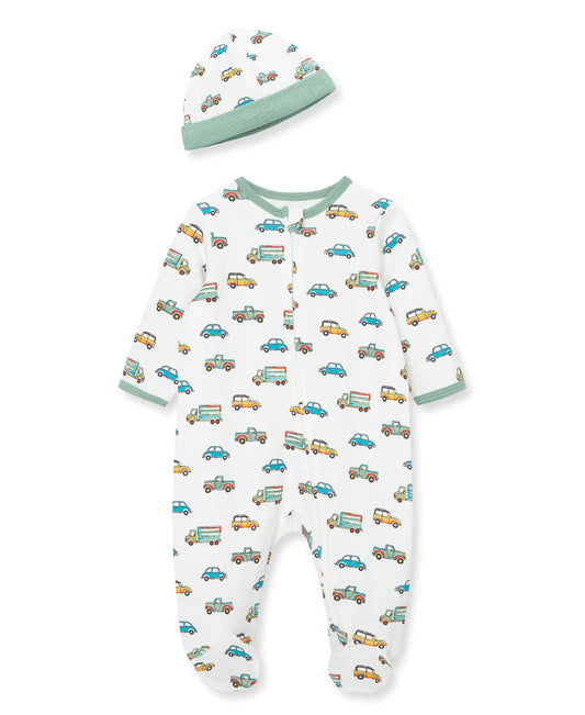 On The Go Footed One-piece & Hat