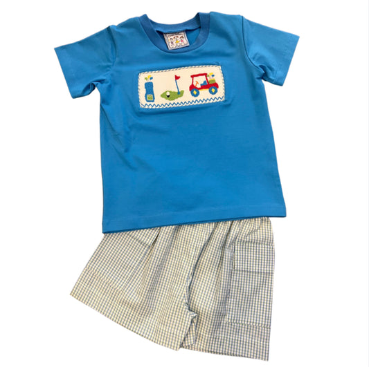 Golf Smocked Short Set