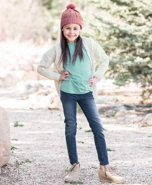 Ruffle Butt Medium Wash Jeans