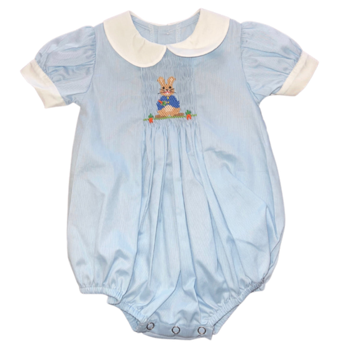 Smocked Collared Bunny Bubble
