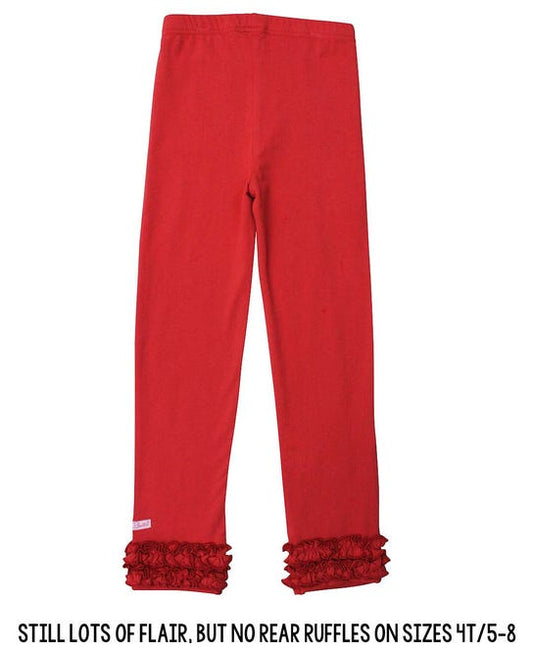 Red Ruffle Leggins